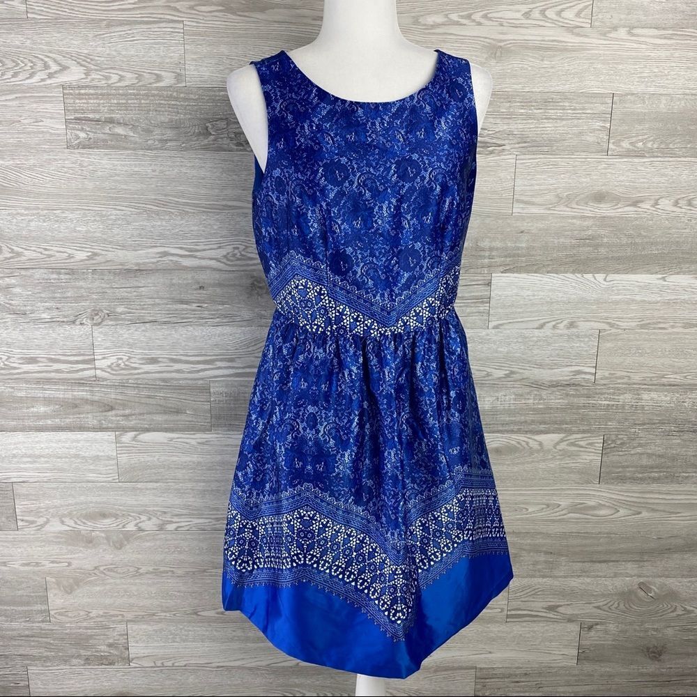 Outback Red Blue A Line Sleeveless Dress